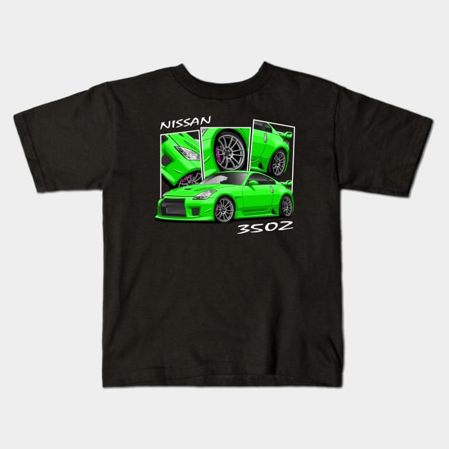 Nissan 350Z, JDM Car Kids T-Shirt by T-JD